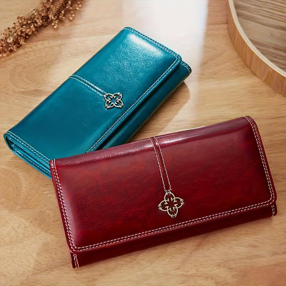 Evelina | Cartera larga de cuero