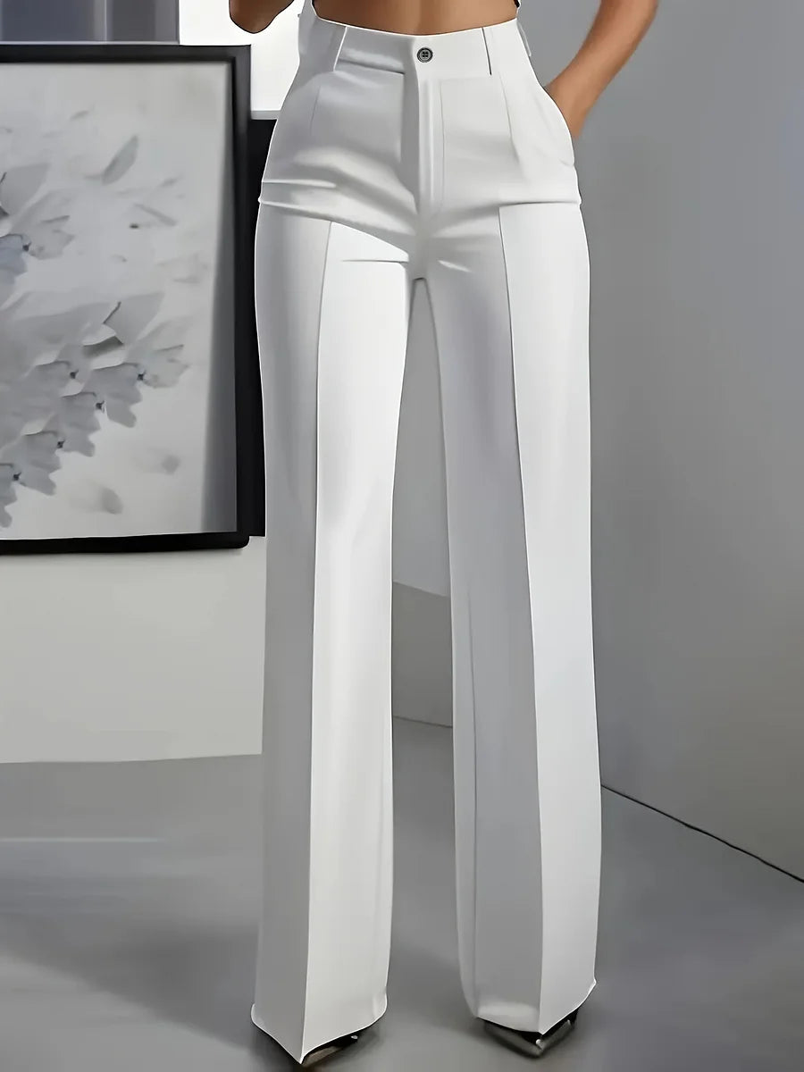 Hodit - Pantalón Elegante Elástico de Cintura Alta