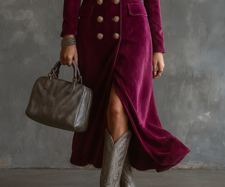 Victoria | Blazer Dress in Velvet