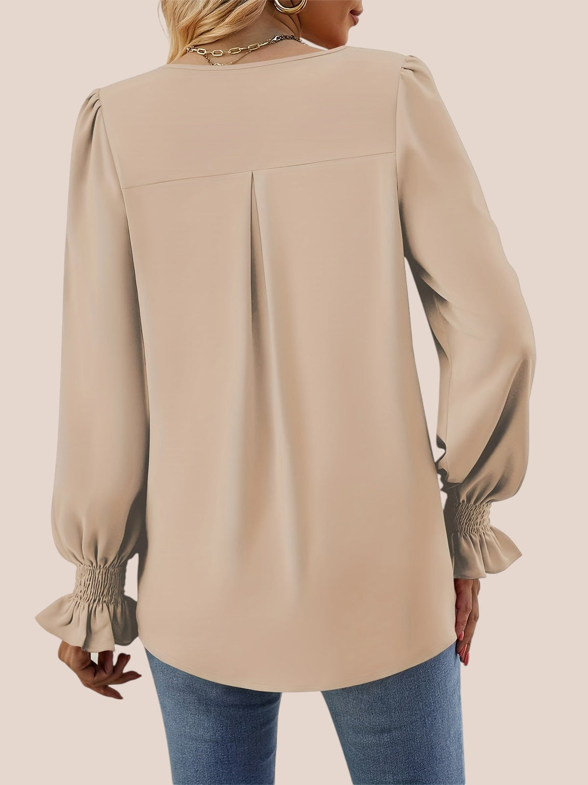 Mira | Blusa Elegante con Escote Corazón