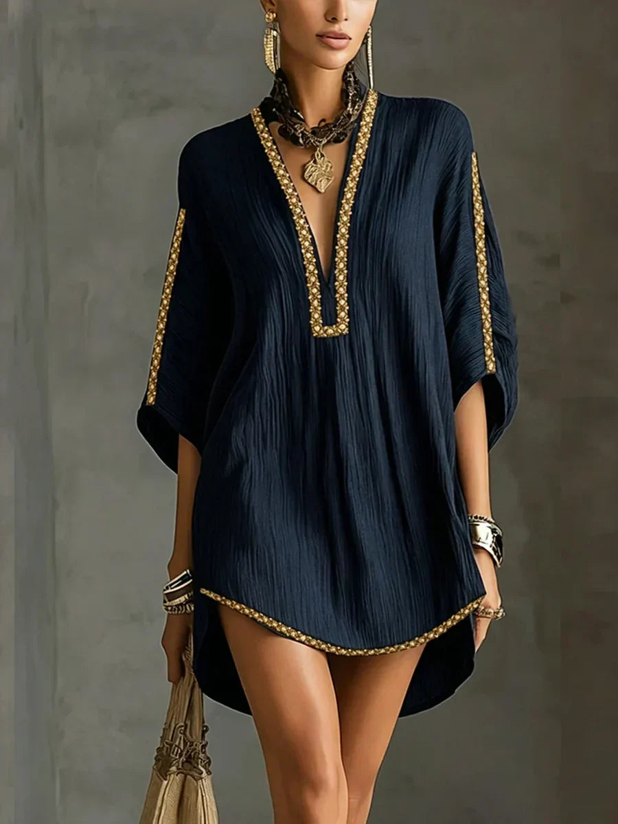 Vestido Estilo Resort con Diseño de Lazo
