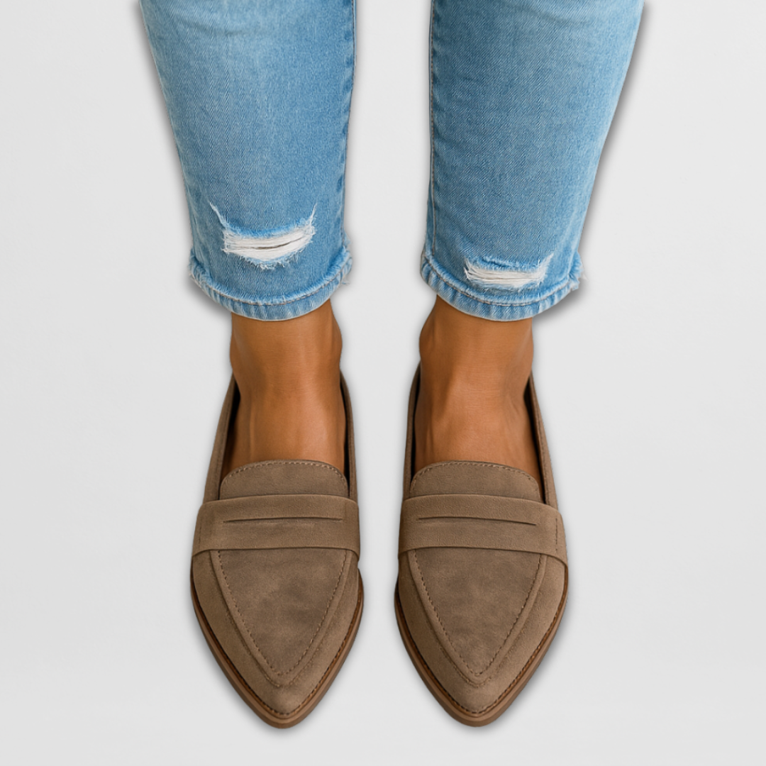 Andresa – Mocasines de ante suave para mujer