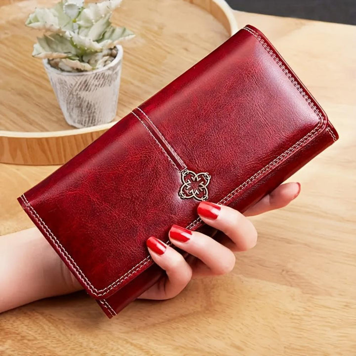 Evelina | Cartera larga de cuero