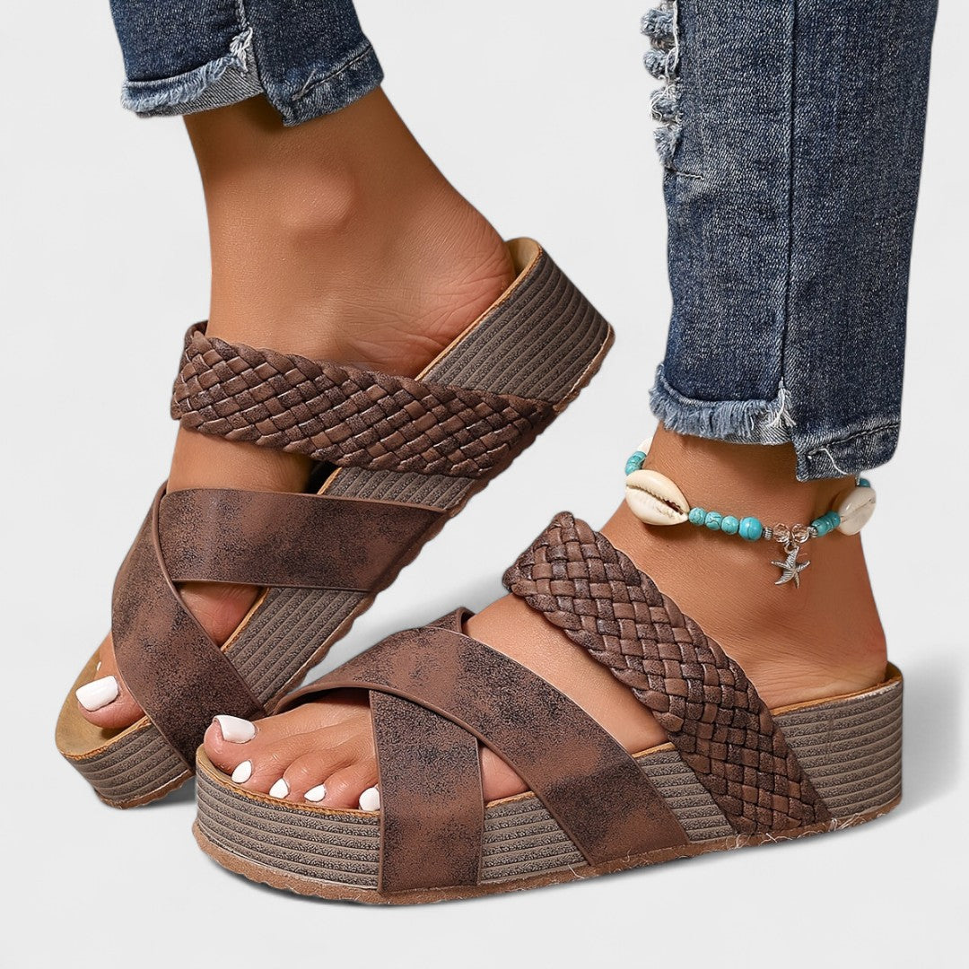Laura - Sandalias ortopédicas de piel