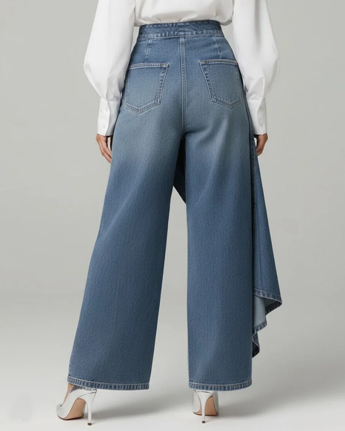 Audrey | Pantalón en denim cruzado