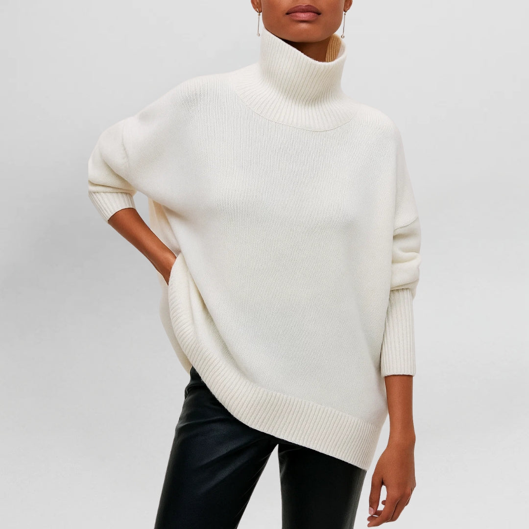 Stefanie | Sweater Cálido y Elegante con Cuello Alto