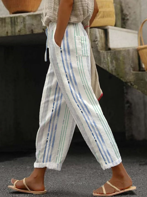 Pantalones de Impresión Floral | Sauce