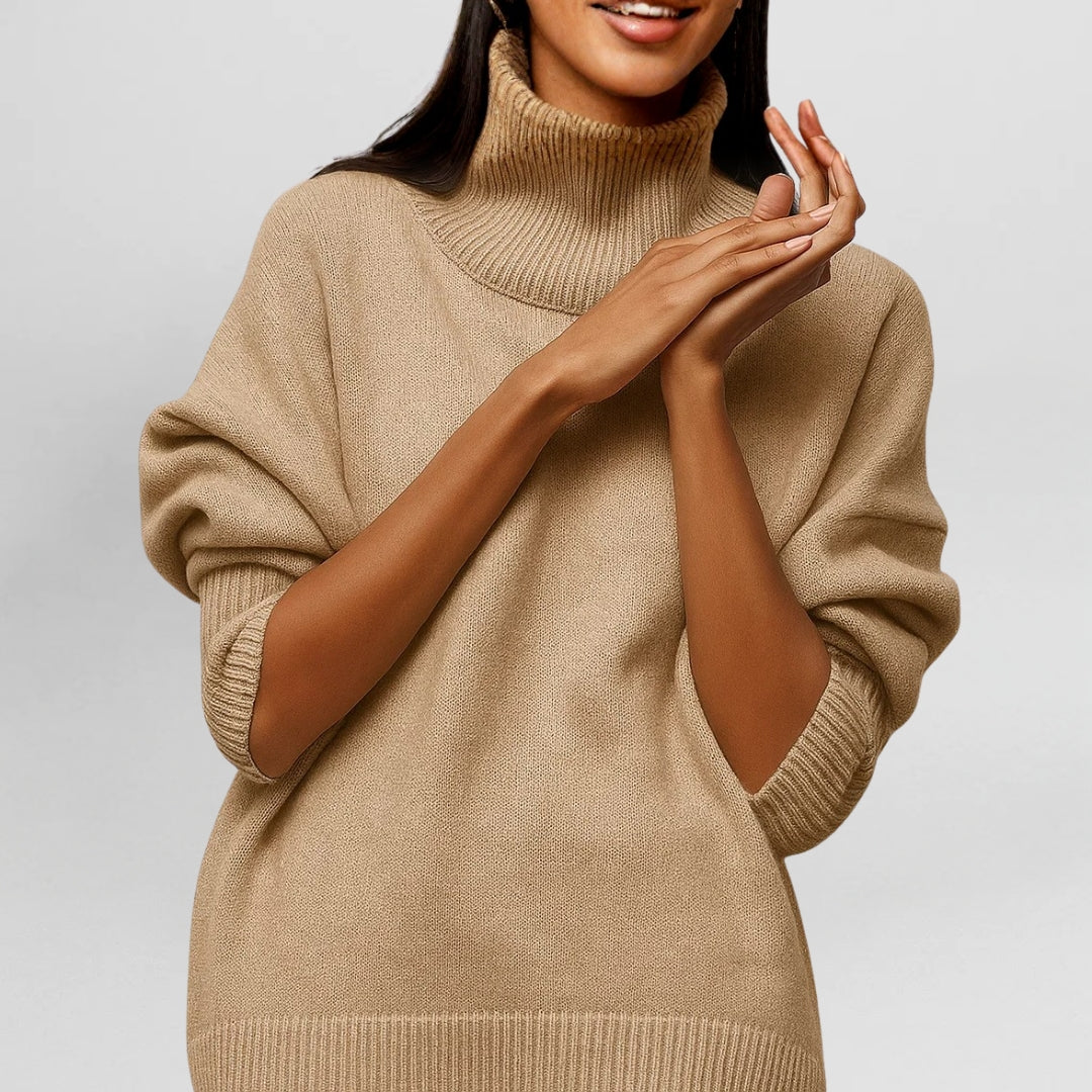 Stefanie | Sweater Cálido y Elegante con Cuello Alto