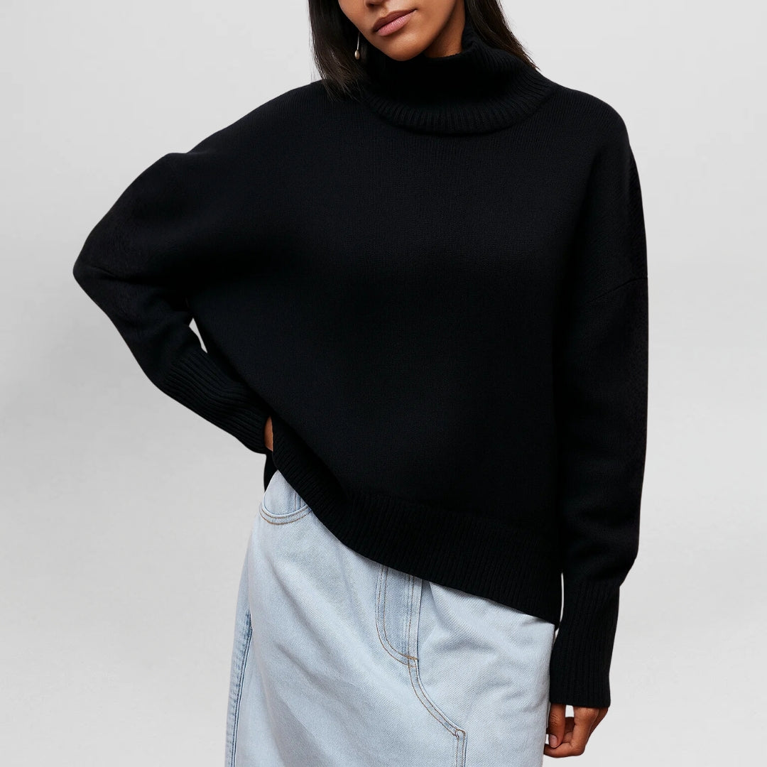 Stefanie | Sweater Cálido y Elegante con Cuello Alto