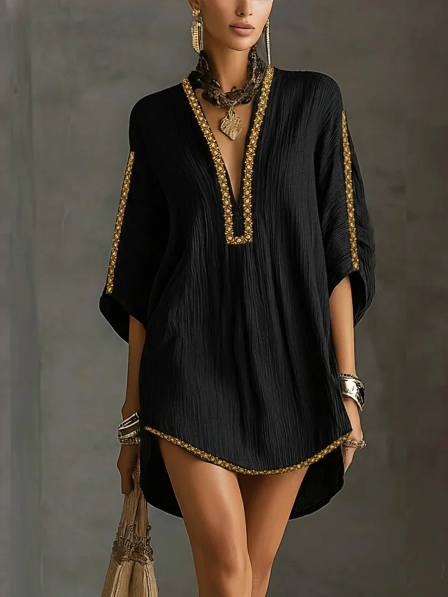 Vestido Estilo Resort con Diseño de Lazo
