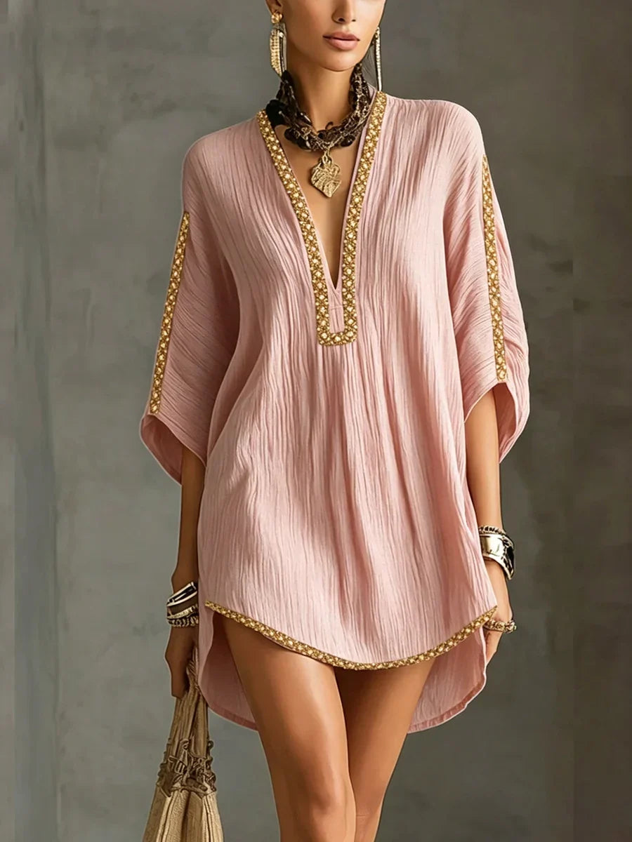 Vestido Estilo Resort con Diseño de Lazo
