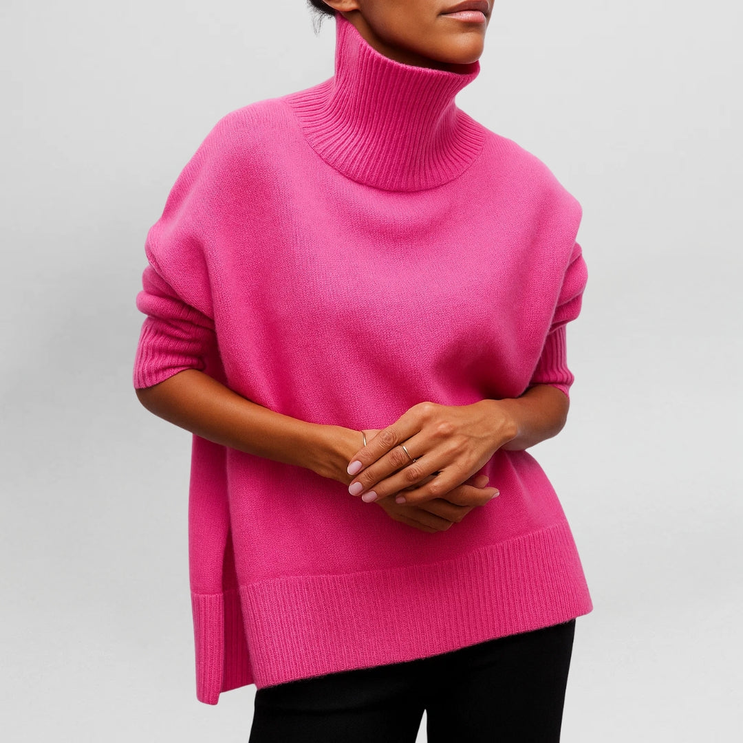 Stefanie | Sweater Cálido y Elegante con Cuello Alto