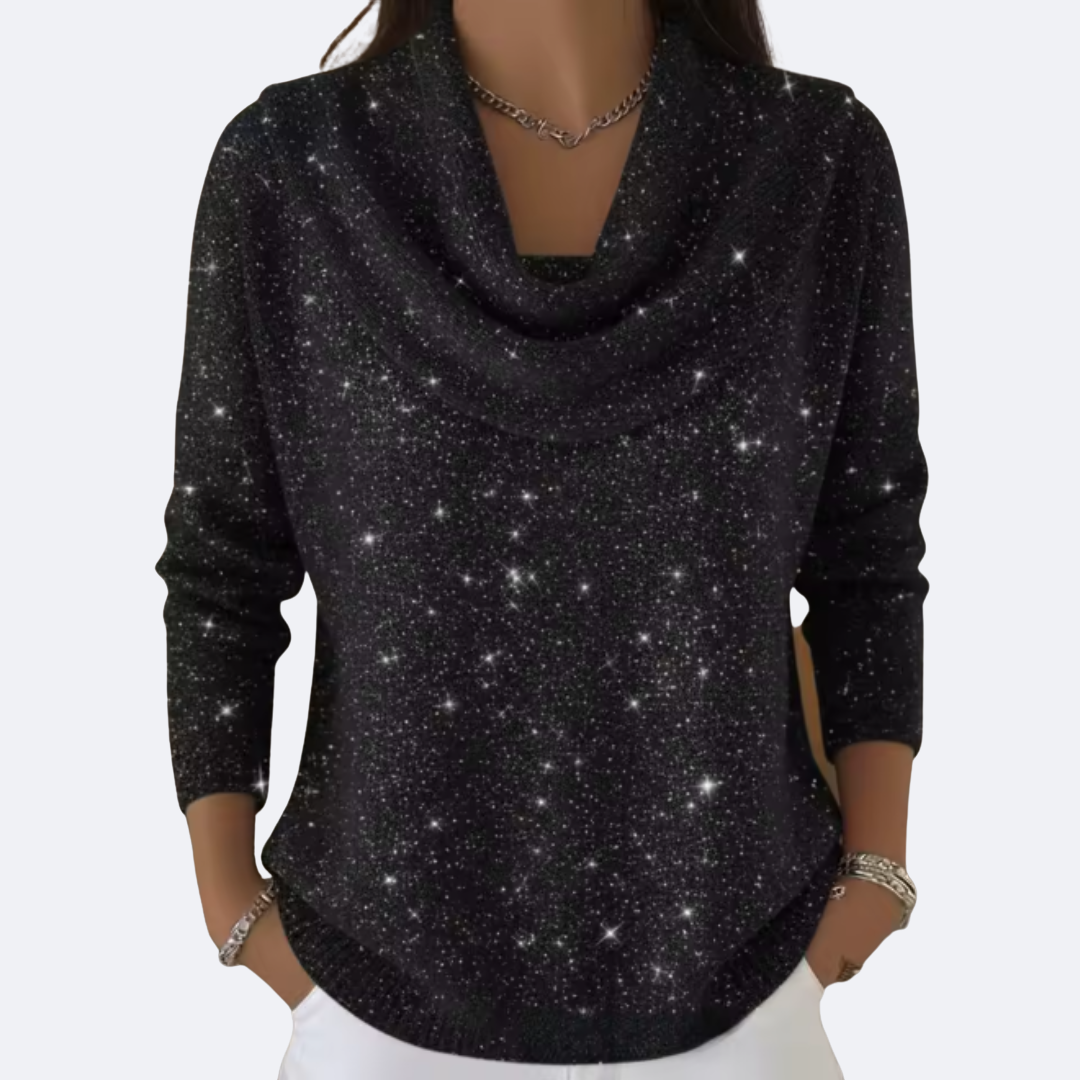 LANA - Sweater Elegante con Detalles Brillantes