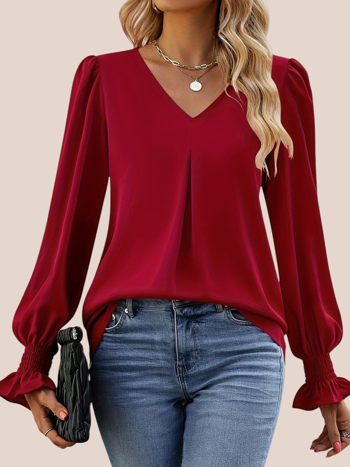 Mira | Blusa Elegante con Escote Corazón