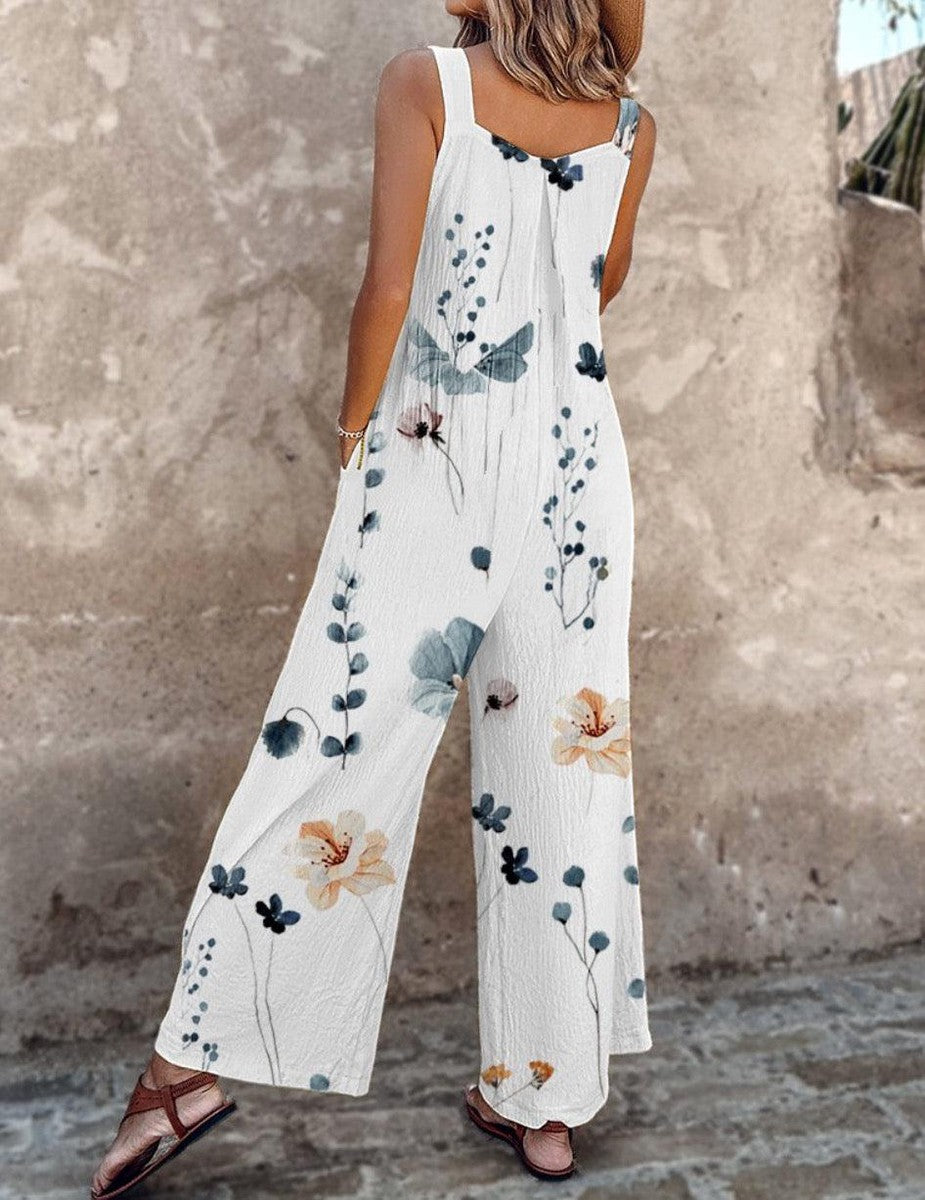 Pantalón de tirantes impreso y cómodo