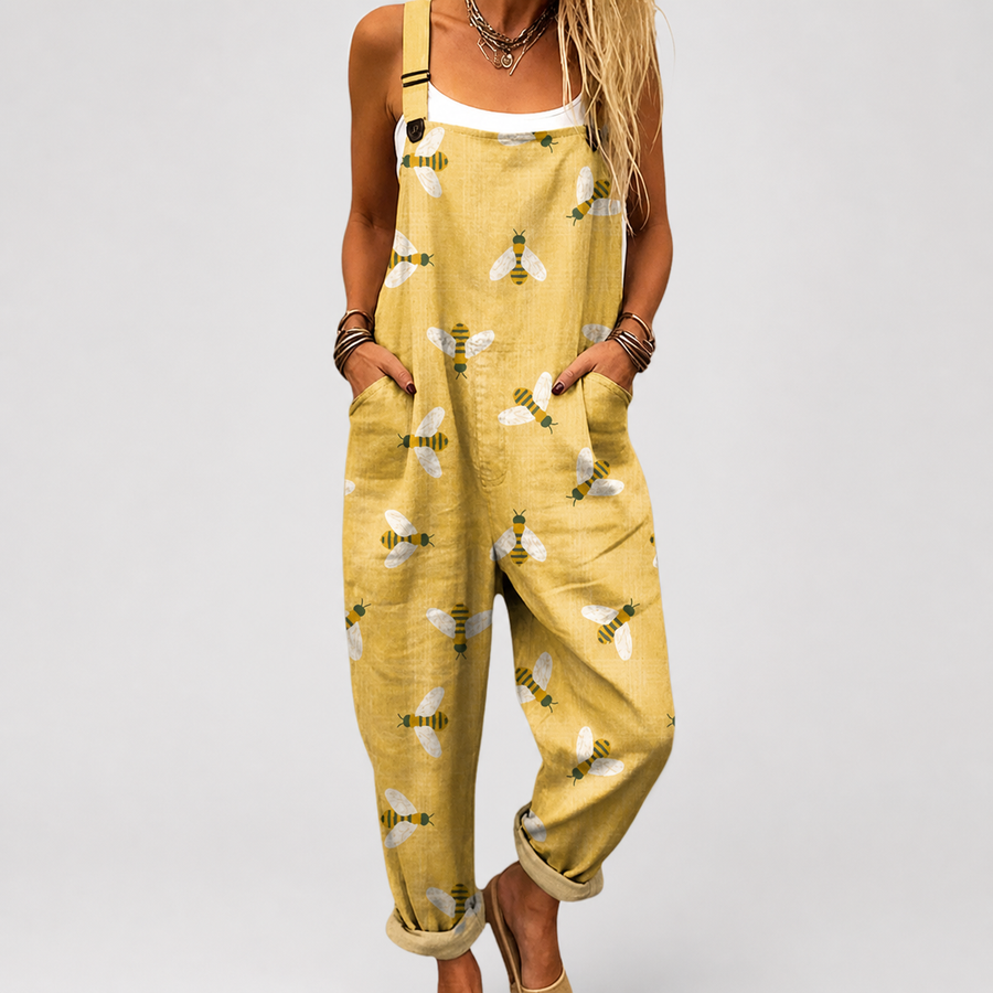 Peto Amarillo con Abejas Estampadas