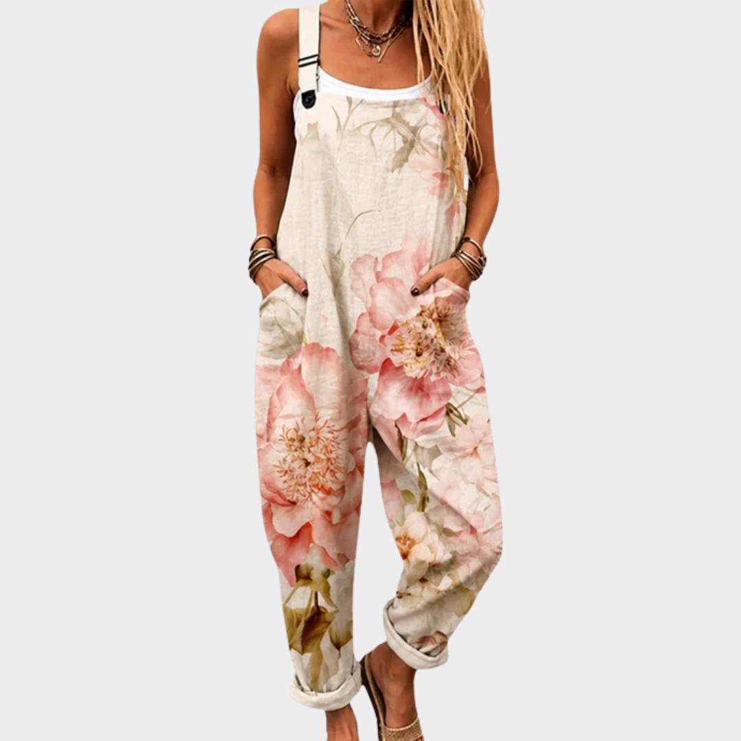 Peto Crudo con Peonías Rosas Grandes