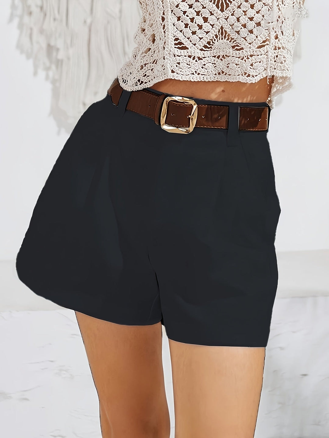 MÉLANIE™ - Pantalones Cortos Elegantes de Cintura Alta