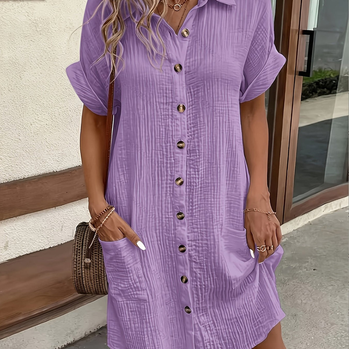 Élise | Vestido Camisa Casual