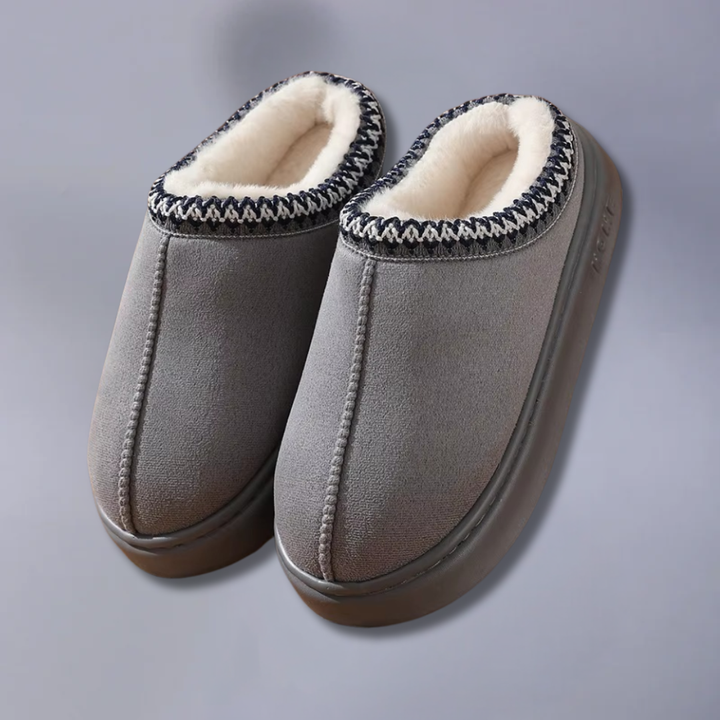 Mila | Pantuflas con Forro Cálido y Detalle Bordado