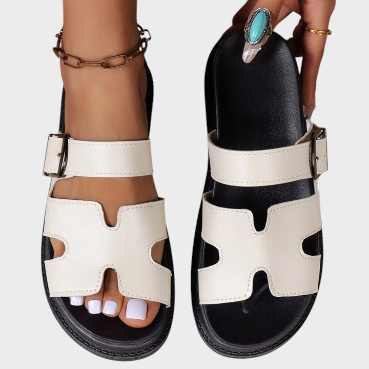 Rosinha - Sandalias ortopédicas con diseño en H