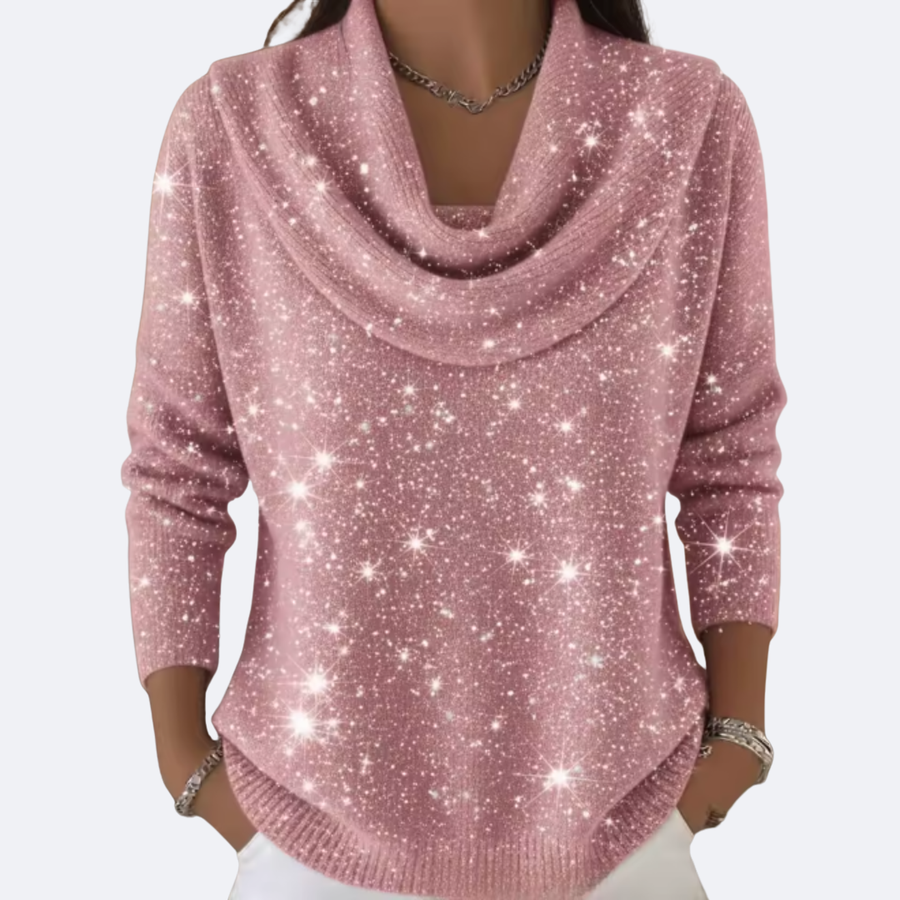 LANA - Sweater Elegante con Detalles Brillantes