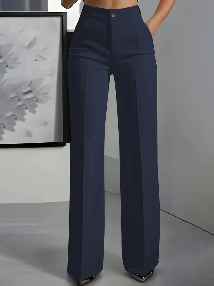Hodit - Pantalón Elegante Elástico de Cintura Alta