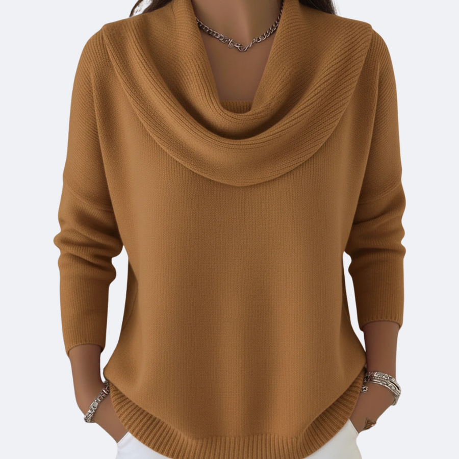 GIULIA - Sweater con Volante y Cuello Acogedor