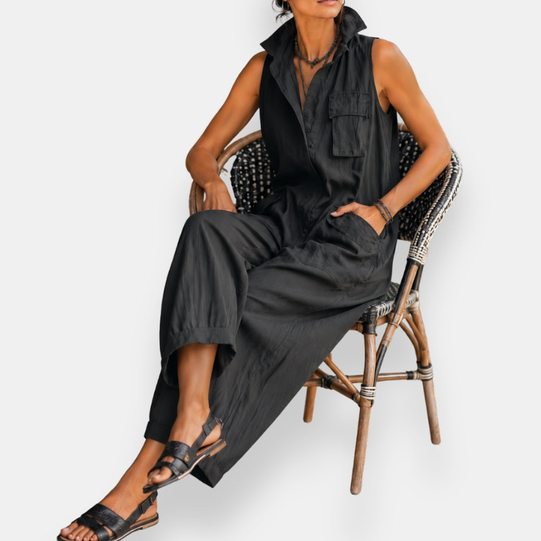 Combinaison Constance | oversize, sin mangas, cuello alto