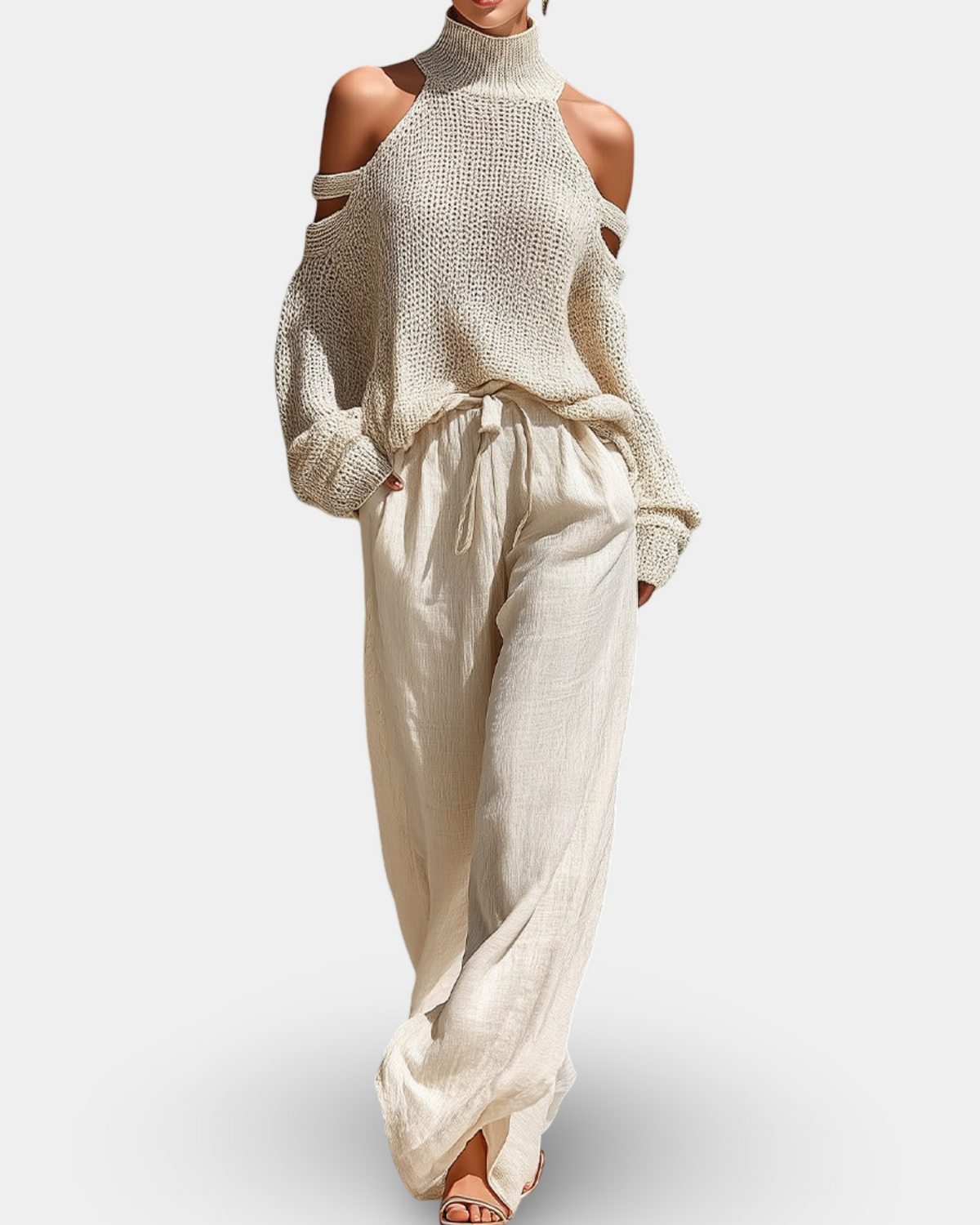 Camile | Conjunto de moda de punto y pantalón