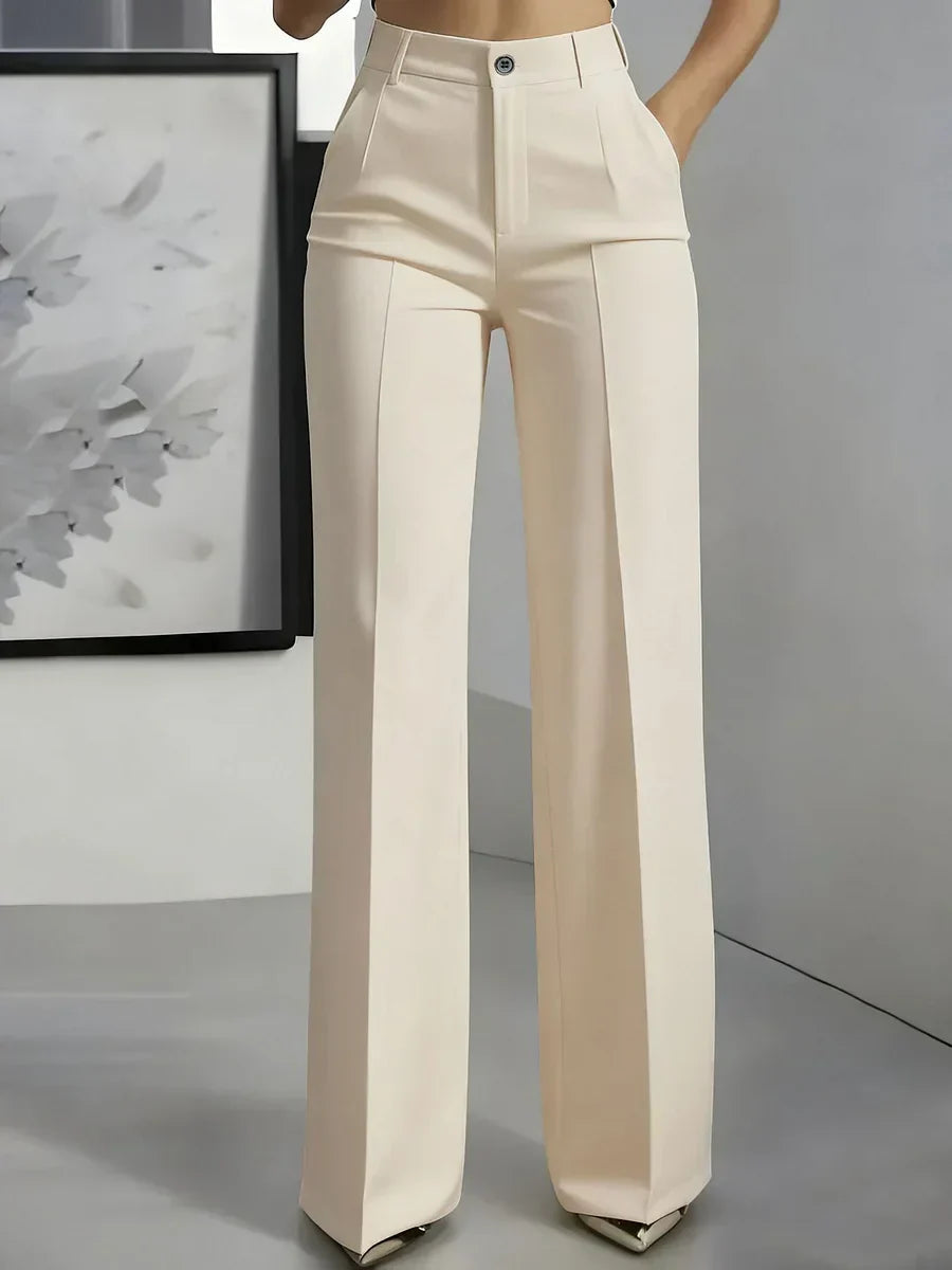 Hodit - Pantalón Elegante Elástico de Cintura Alta