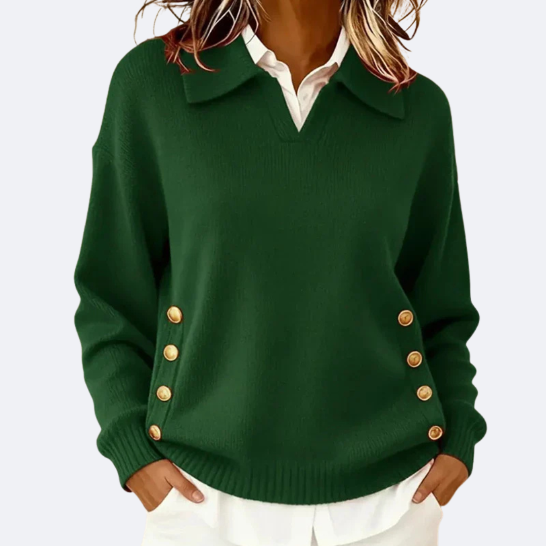 CARLA - Sweater Suave con Cuello Elegante