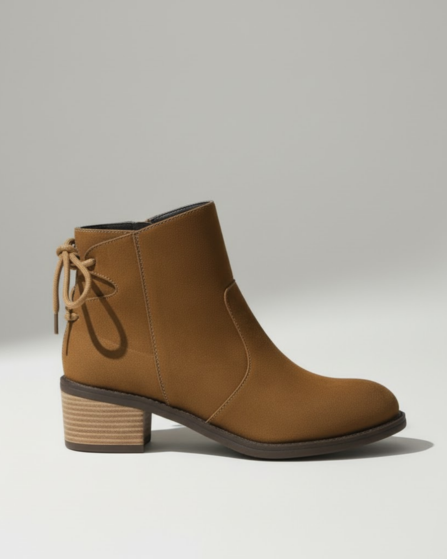Joana | Botas Clásicas de Caño Corto con Tacón Ancho