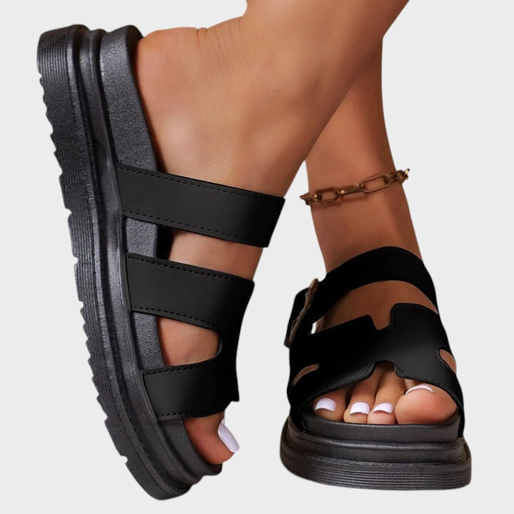 Rosinha - Sandalias ortopédicas con diseño en H