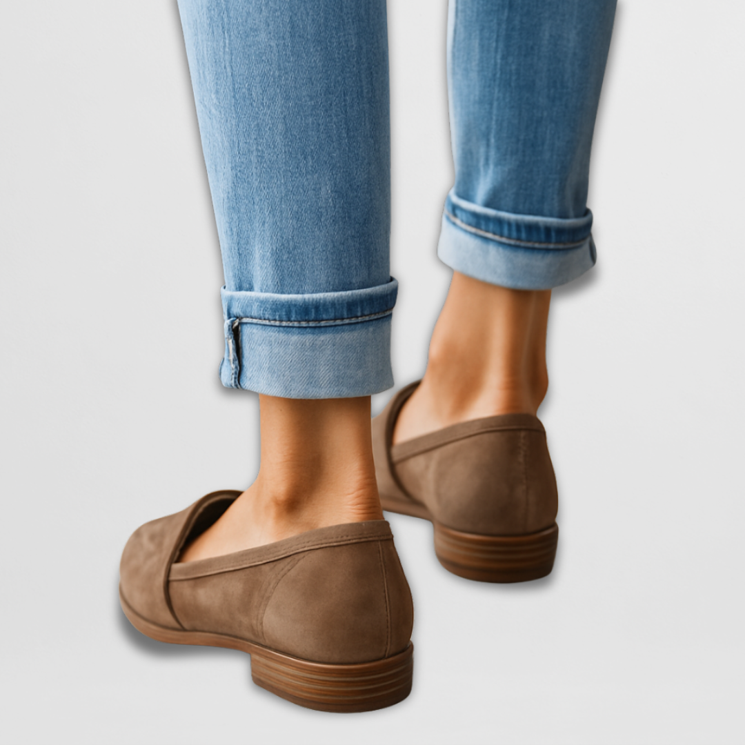 Andresa – Mocasines de ante suave para mujer