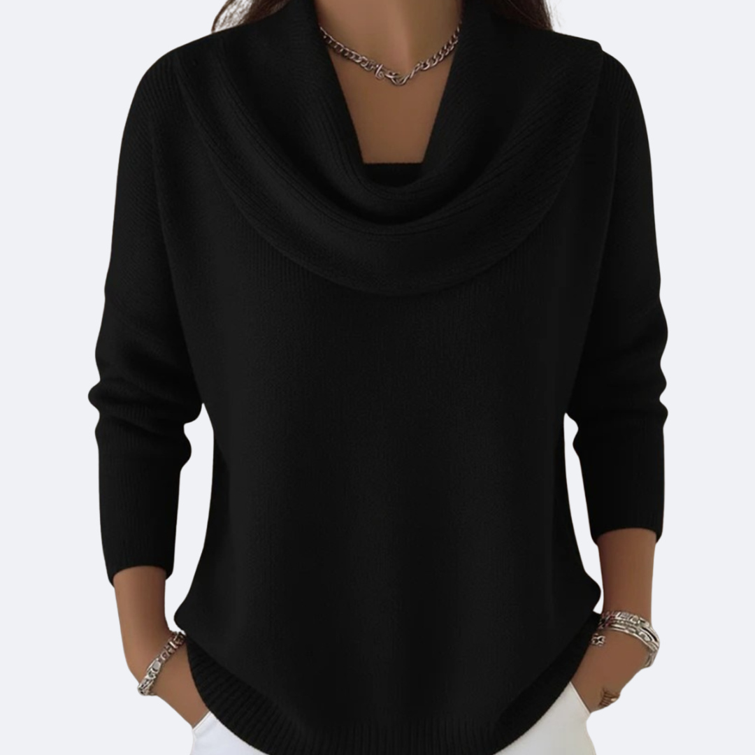 GIULIA - Sweater con Volante y Cuello Acogedor