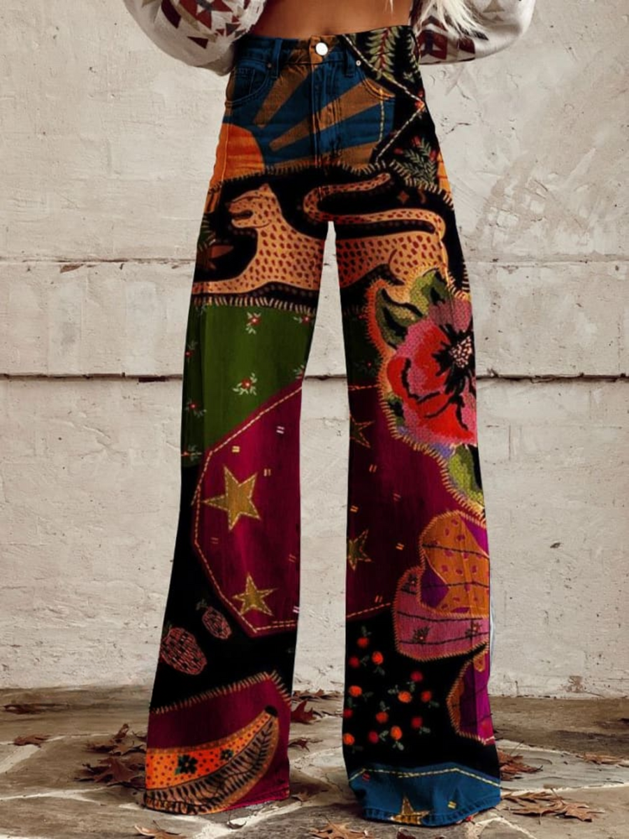 GABRIELLE™ - Pantalones Anchos Artísticos