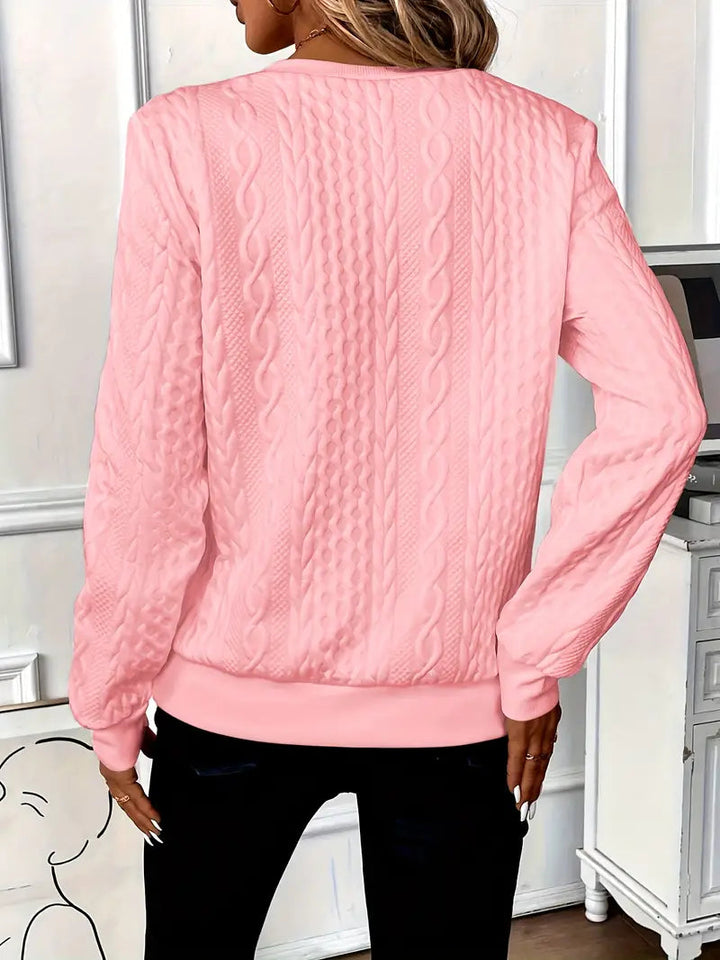 Sweater elegante con cierre Melanie