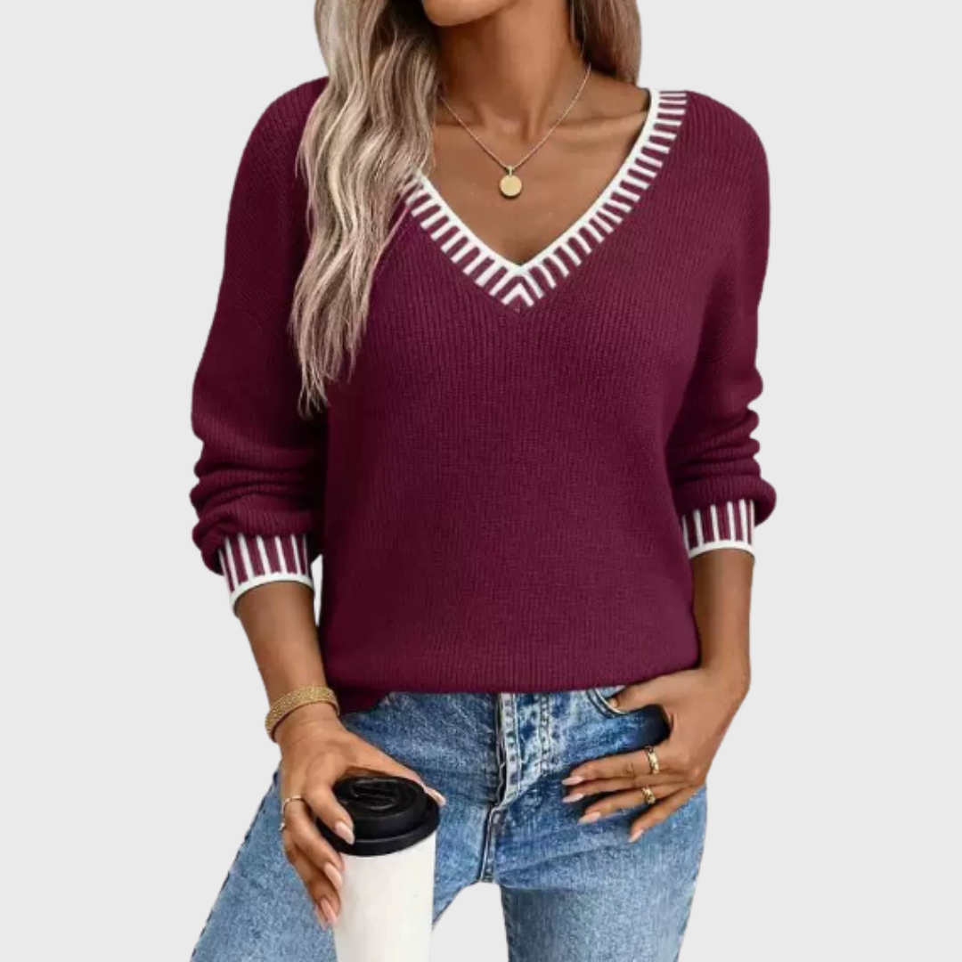 Mara | Sweater Suave con Escote Corazón