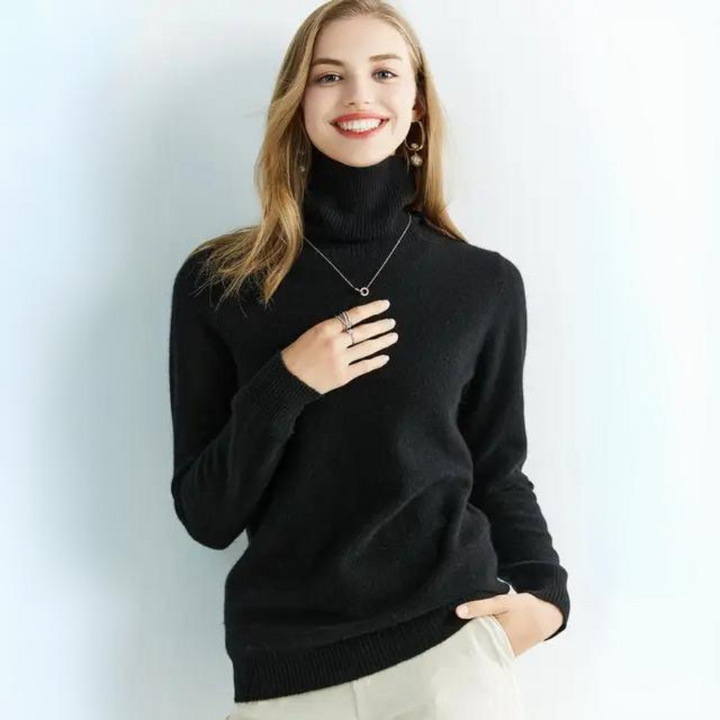 Sweater tejido cuello alto Atos