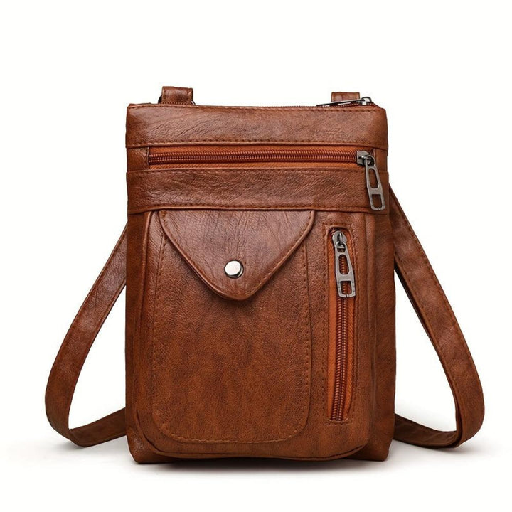 Celeste | Bolso bandolera de cuero