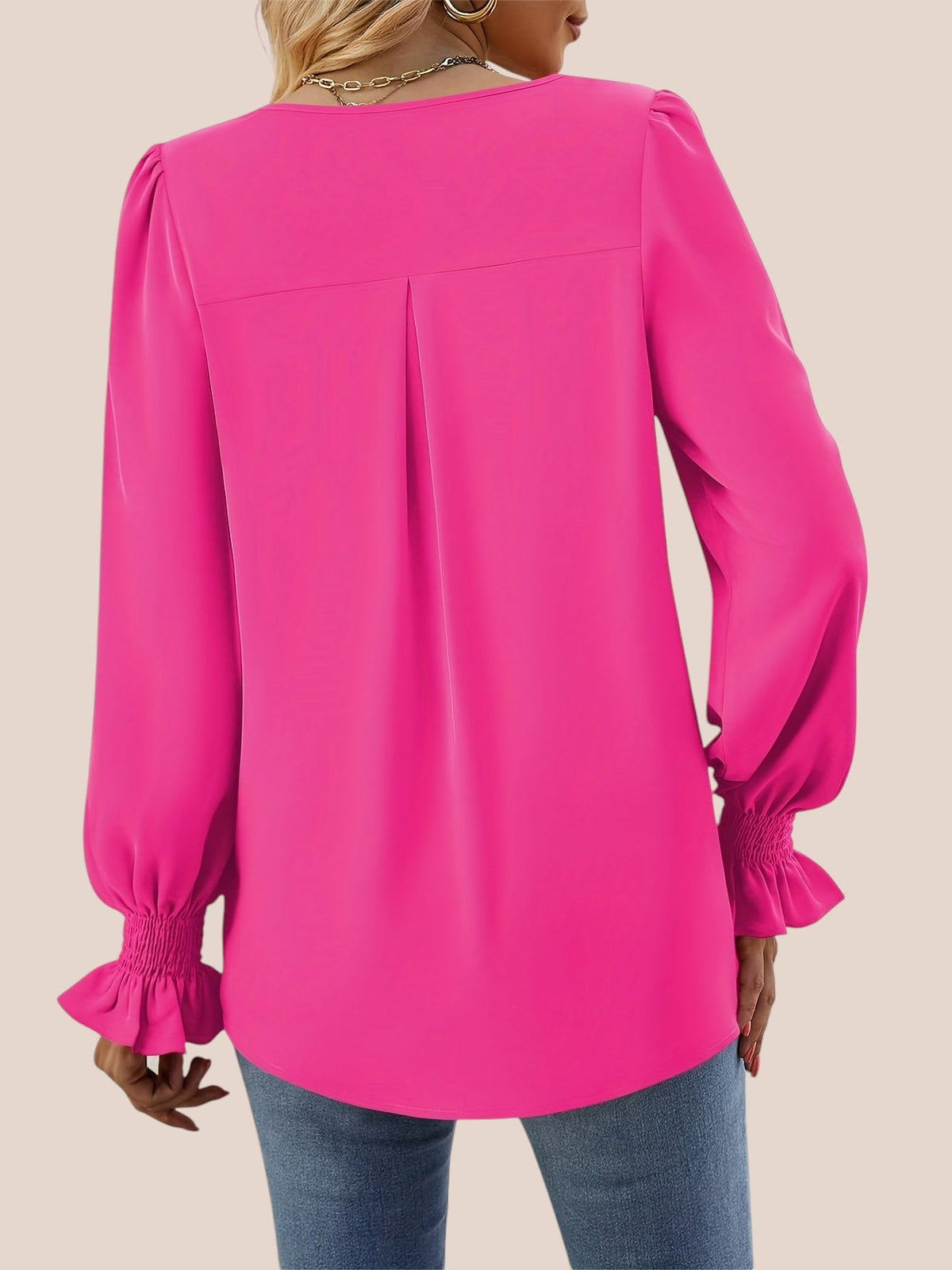 Mira | Blusa Elegante con Escote Corazón