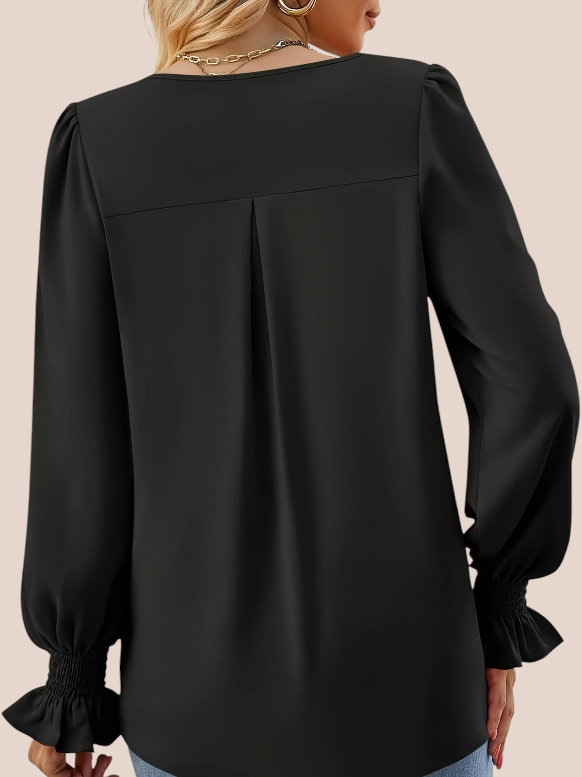Mira | Blusa Elegante con Escote Corazón