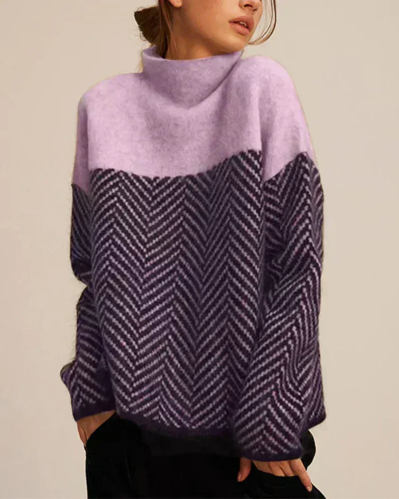 Norah | Suéter de Algodón con Cuello Alto
