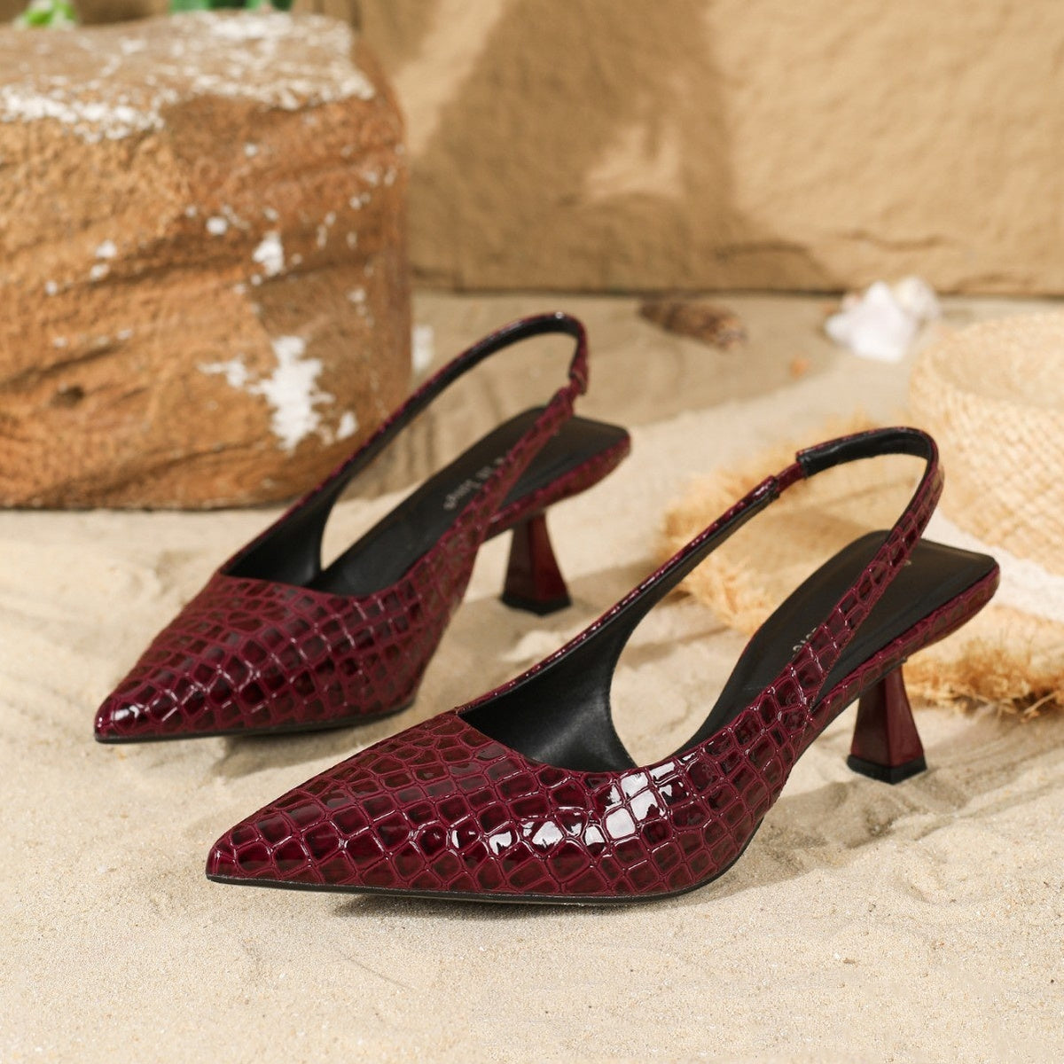 Carolina | Tacones Textura Serpiente