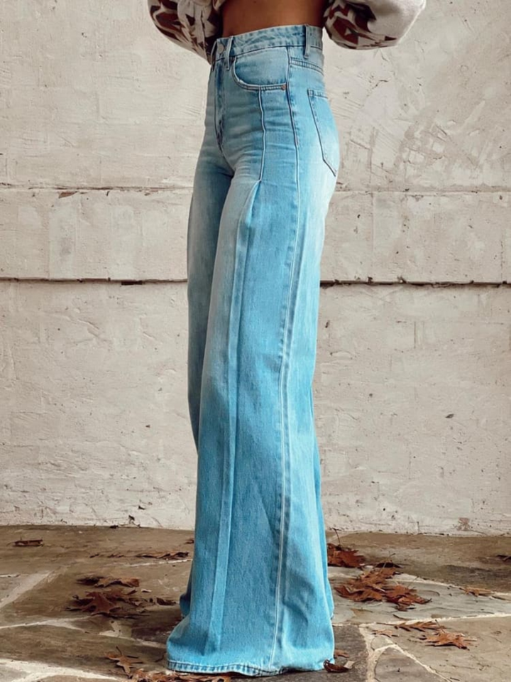 Lucia | Jeans de Pierna Ancha con Cintura Alta