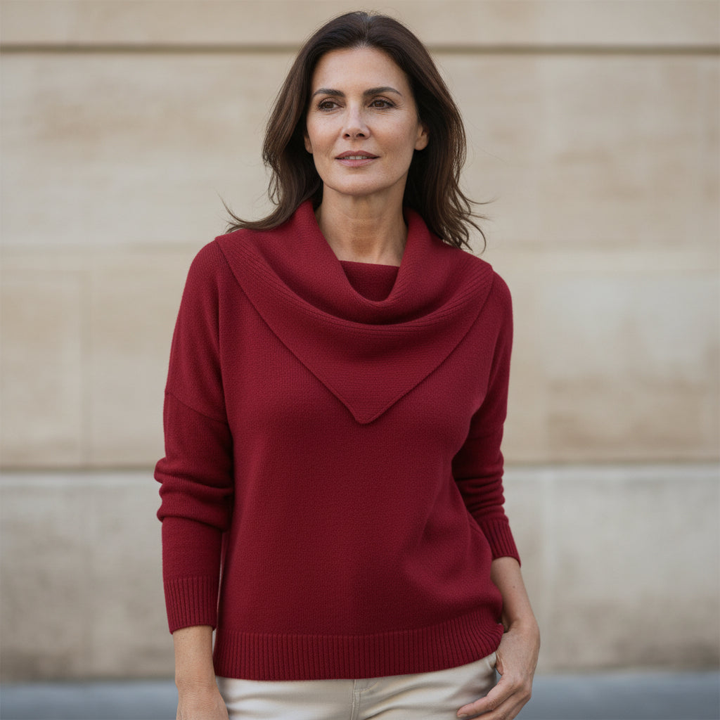 Liora | Sweater Cálido con Cuello Suave