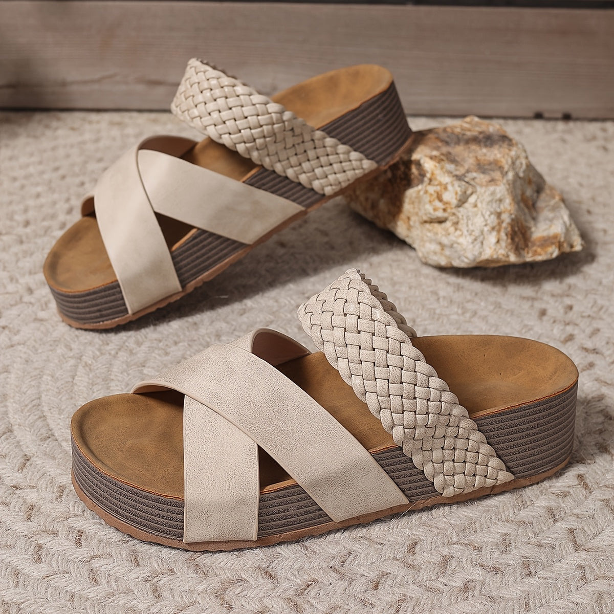 SANDALIAS ORTOPÉDICAS ROSA DE CUERO
