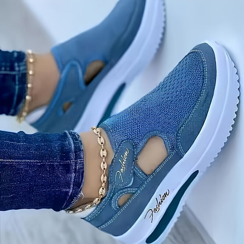 Zapatillas transpirables de fácil colocación con confort estable