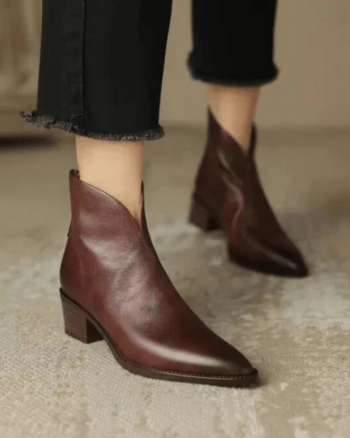 Lina | Botas Altas de Tacón Cuadrado hasta la Rodilla